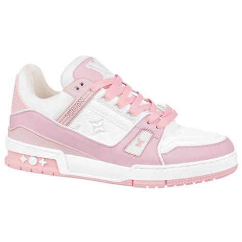 lv sneakers pink and white